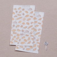 1 kg-os fehér sütőipari papírzacskó péksüti mintával - 2000 db