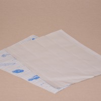 Halványszürke fóliázott húscsomagoló papír kék színű hús mintával - 40x30 cm / 10 kg