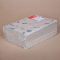 Halványszürke fóliázott húscsomagoló papír kék színű hús mintával - 40x30 cm / 10 kg