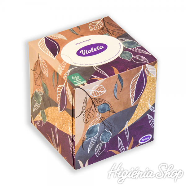 Double Care papírzsebkendő mintás dobozban - 60 db 