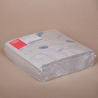 Halványszürke fóliázott húscsomagoló papír kék színű hús mintával - 30x30 cm / 5 kg