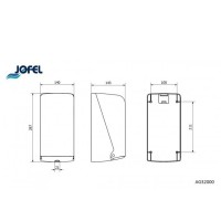 Kéztörlő adagoló MINI tekercsekhez - belső adagolású
